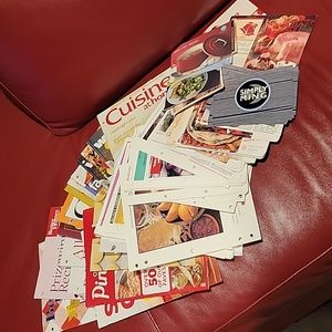 Collection of recipe books/ cards